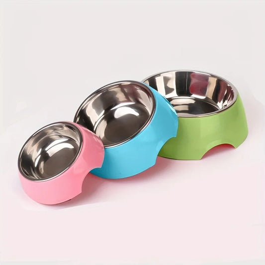 Double Layer Dog Bowl Stainless Steel Pet removable